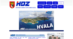 Desktop Screenshot of hdz-zupadubrovacka.com