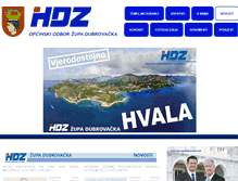 Tablet Screenshot of hdz-zupadubrovacka.com